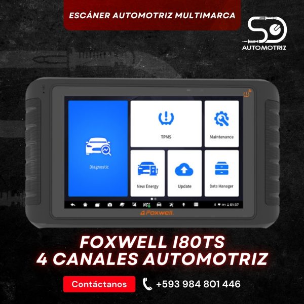 Foxwell i80TS 4 Canales Automotriz