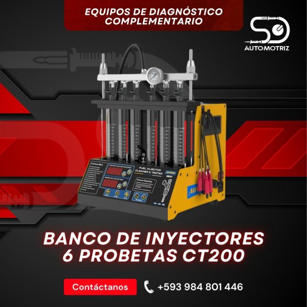 Banco de Inyectores 6 Probetas CT200